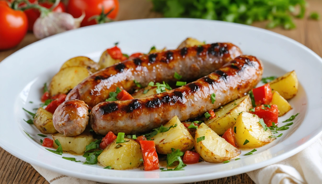 salsiccia e patate in padella